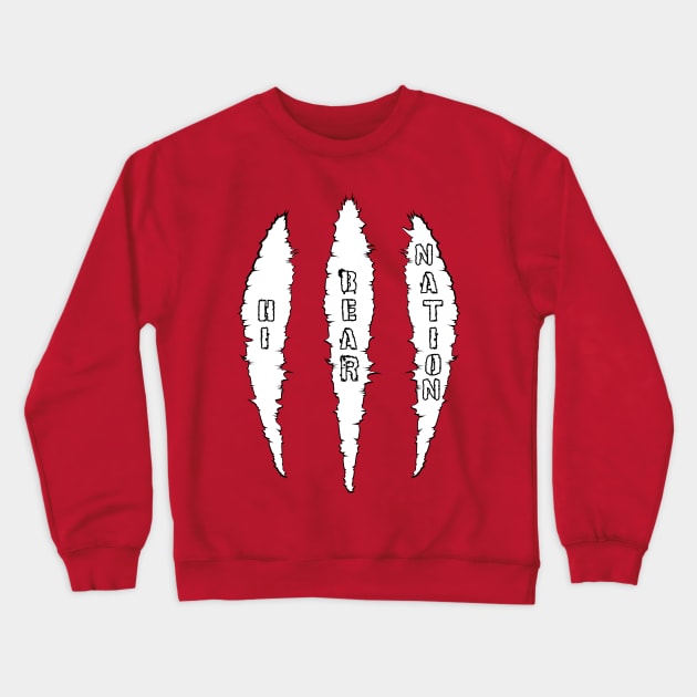 Bear Claw Crewneck Sweatshirt by hbndesigns